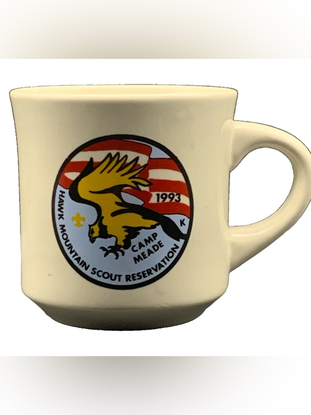 Vintage Boy Scouts Scout Hawk Mountain Camp Meade 1993 Mug